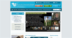 Desktop Screenshot of conbio.org