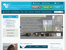 Tablet Screenshot of conbio.org